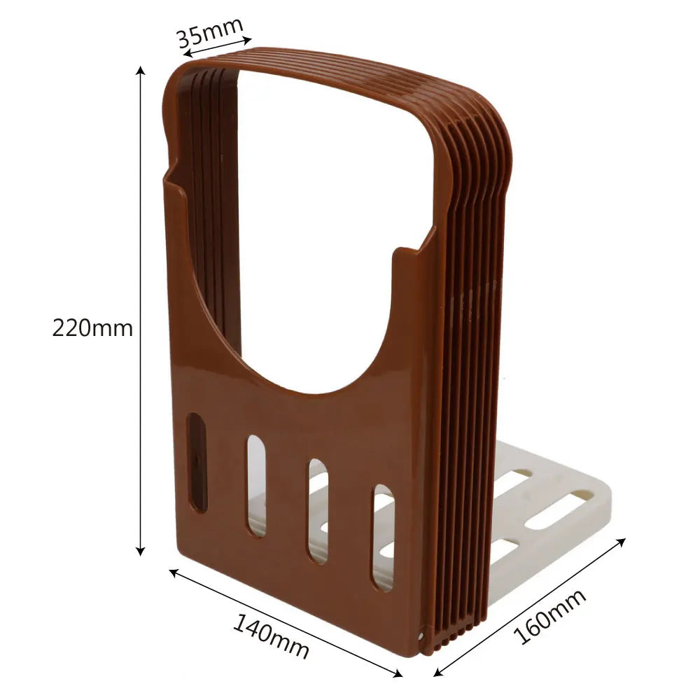 Toast Bread Slicer Stand Plastic Foldable Loaf Cutter Rack Cutting Guide Slicing Tool Bakeware