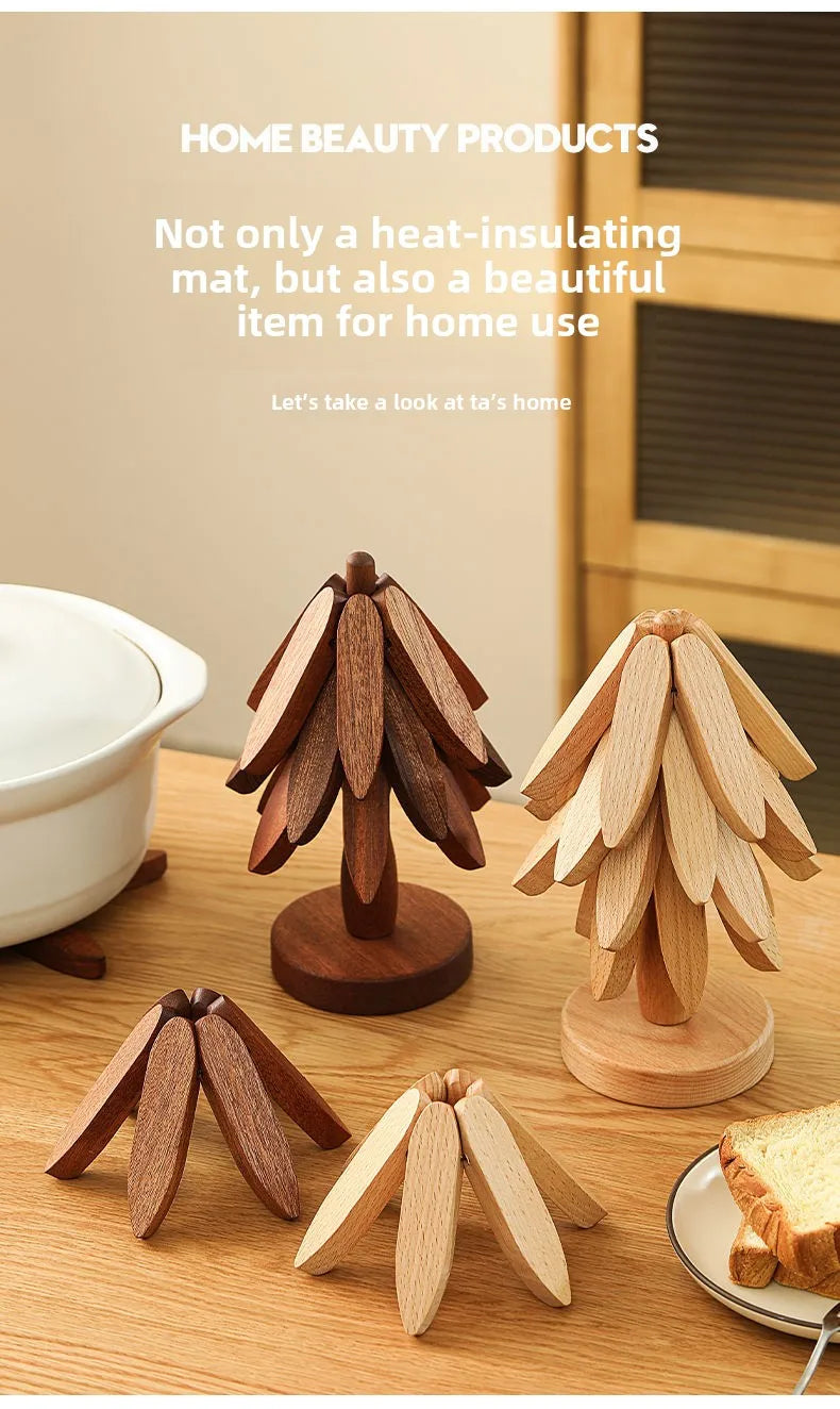 Insulation Pad Christmas Tree Dining Table Small Tree, Heat-resistant Cup Mat Pot Mat Household Tableware Table Mat