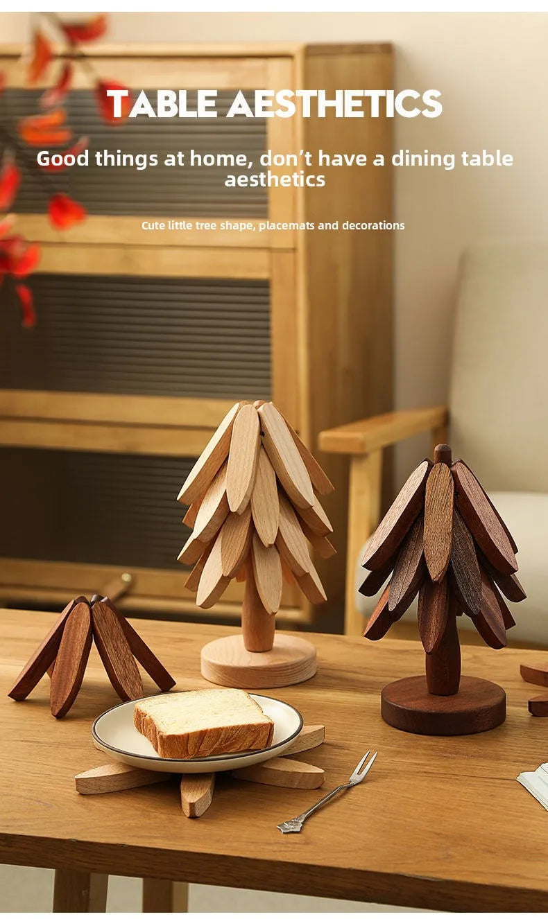 Insulation Pad Christmas Tree Dining Table Small Tree, Heat-resistant Cup Mat Pot Mat Household Tableware Table Mat