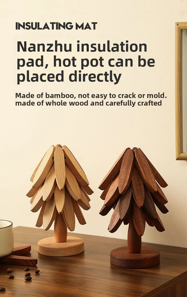 Insulation Pad Christmas Tree Dining Table Small Tree, Heat-resistant Cup Mat Pot Mat Household Tableware Table Mat