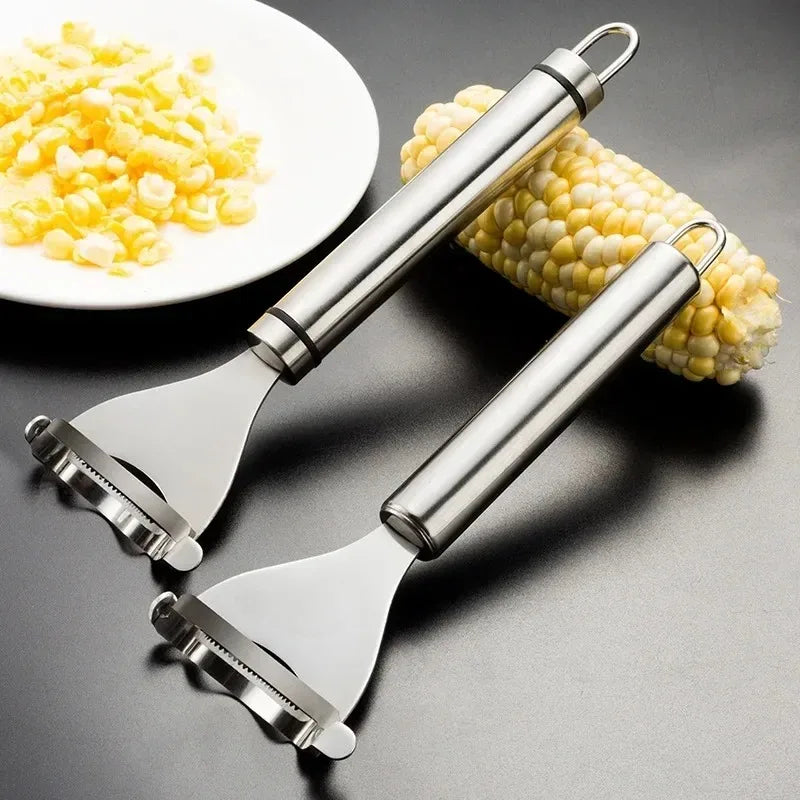 Stainless Steel Corn Stripper โ Manual Corn Peeler Tool for Cob Removal & Kitchen Prep