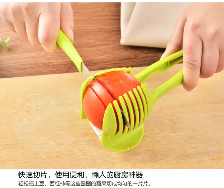 Lemon Slicer Vegetable Slicer Kitchen Accessories Cooking Utensils Handheld Tomato Onion Fruit Cutter Tool For Orange Efficient