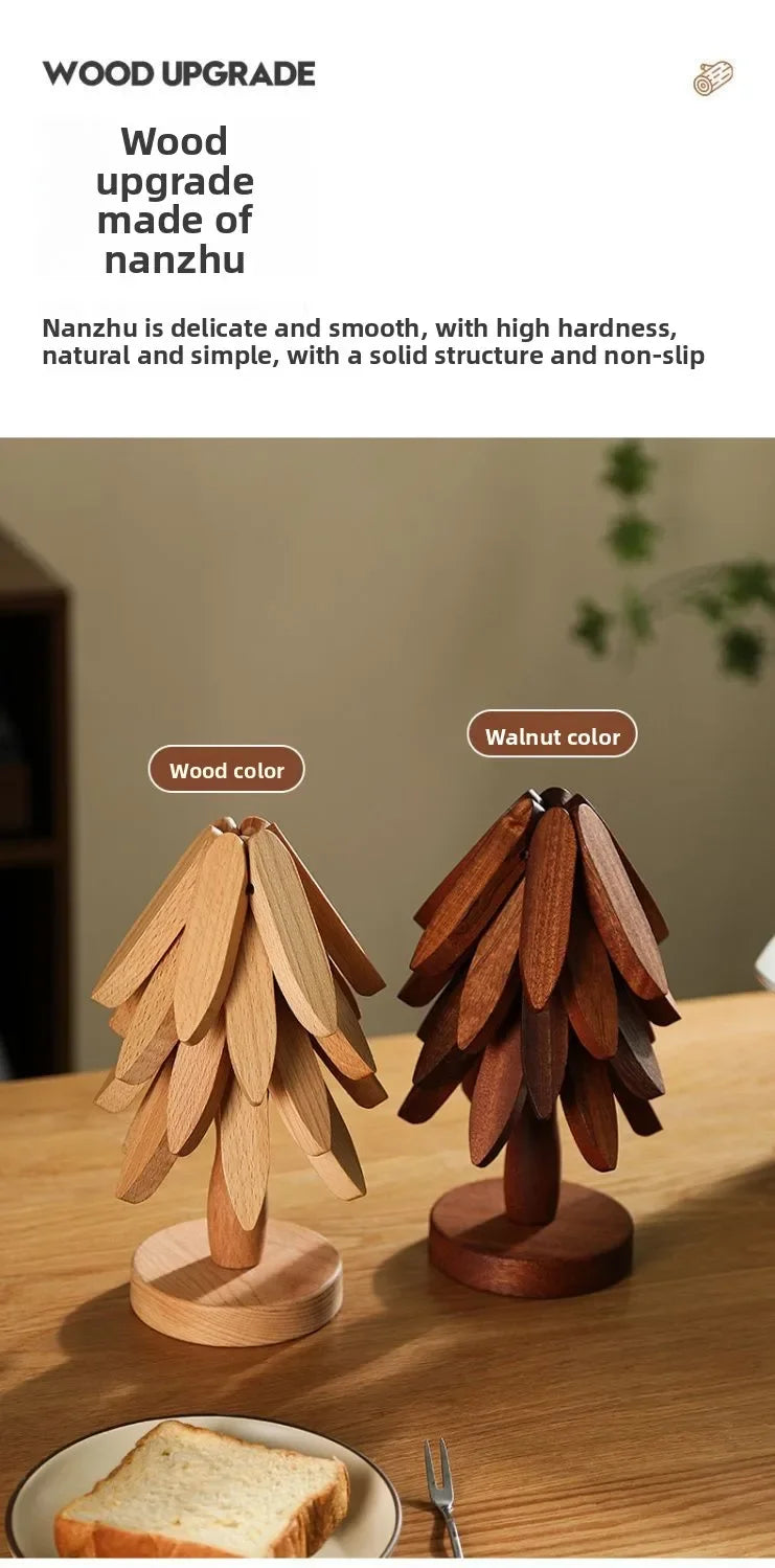 Insulation Pad  Christmas Tree  Dining Table Small Tree, Heat-resistant Cup Mat  Pot Mat  Household Tableware Table Mat