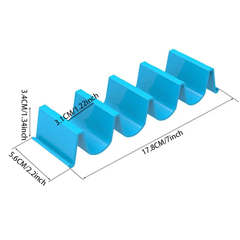 1/6pc Mexican Roll Rack Taco Holder Tortilla Pancake Stand Holder Creative Wave Shape Tray Holder Taco Cake Rack Kitchen Gadgets