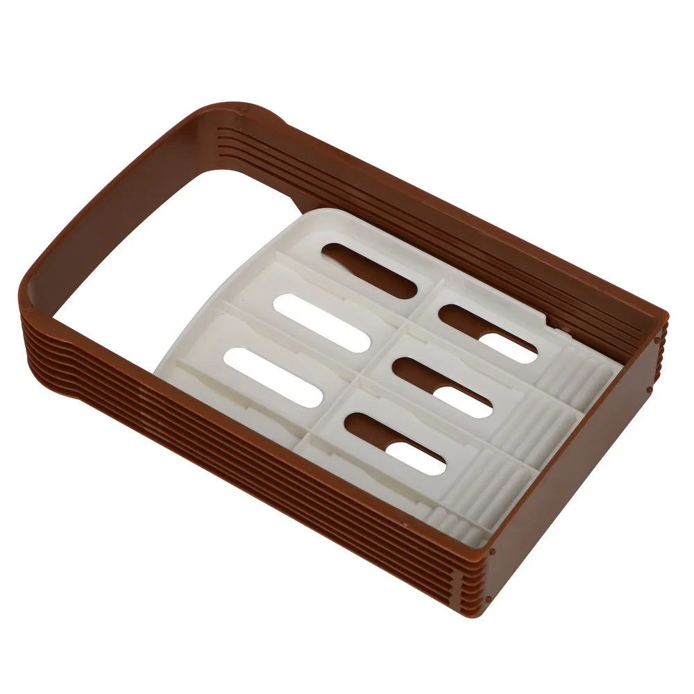 Toast Bread Slicer Stand Plastic Foldable Loaf Cutter Rack Cutting Guide Slicing Tool Bakeware