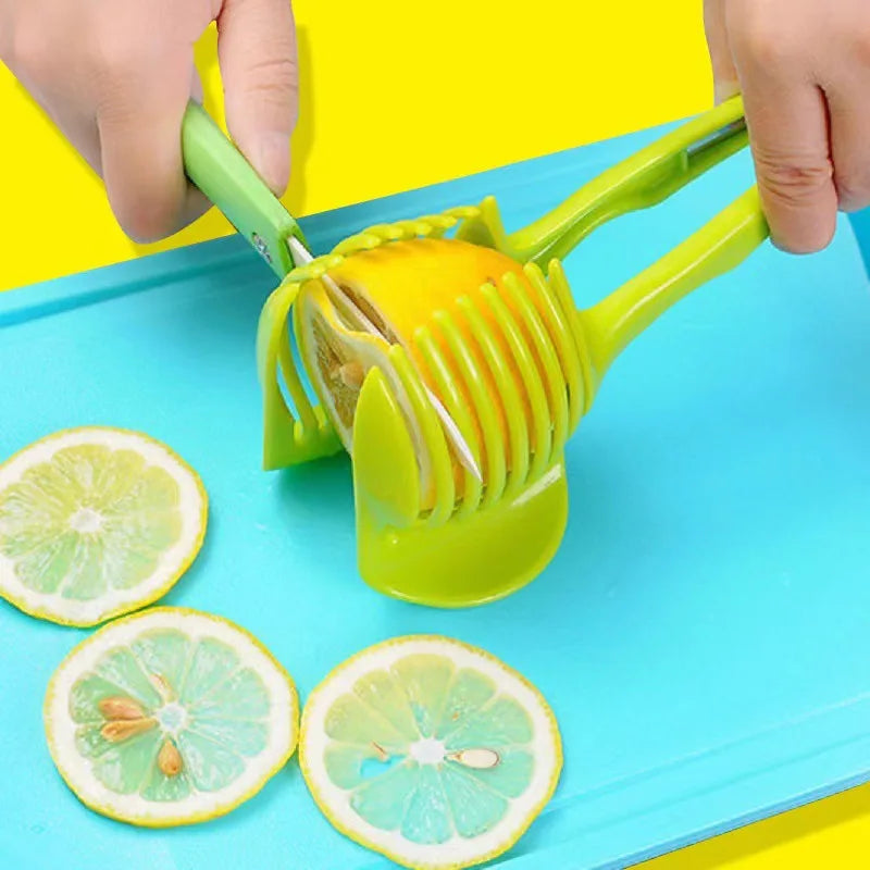 Lemon Slicer Vegetable Slicer Kitchen Accessories Cooking Utensils Handheld Tomato Onion Fruit Cutter Tool For Orange Efficient