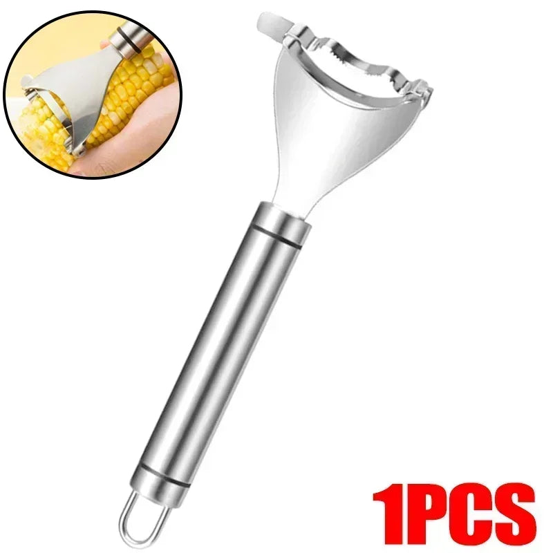 Stainless Steel Corn Stripper Manual Corncob Shaver Planer Thresher Strippers Melon Fruit Pelling Cutter Kitchen Accessories