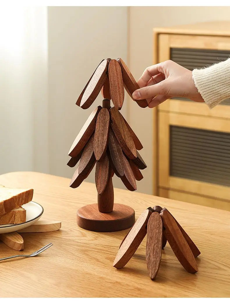 Insulation Pad  Christmas Tree  Dining Table Small Tree, Heat-resistant Cup Mat  Pot Mat  Household Tableware Table Mat