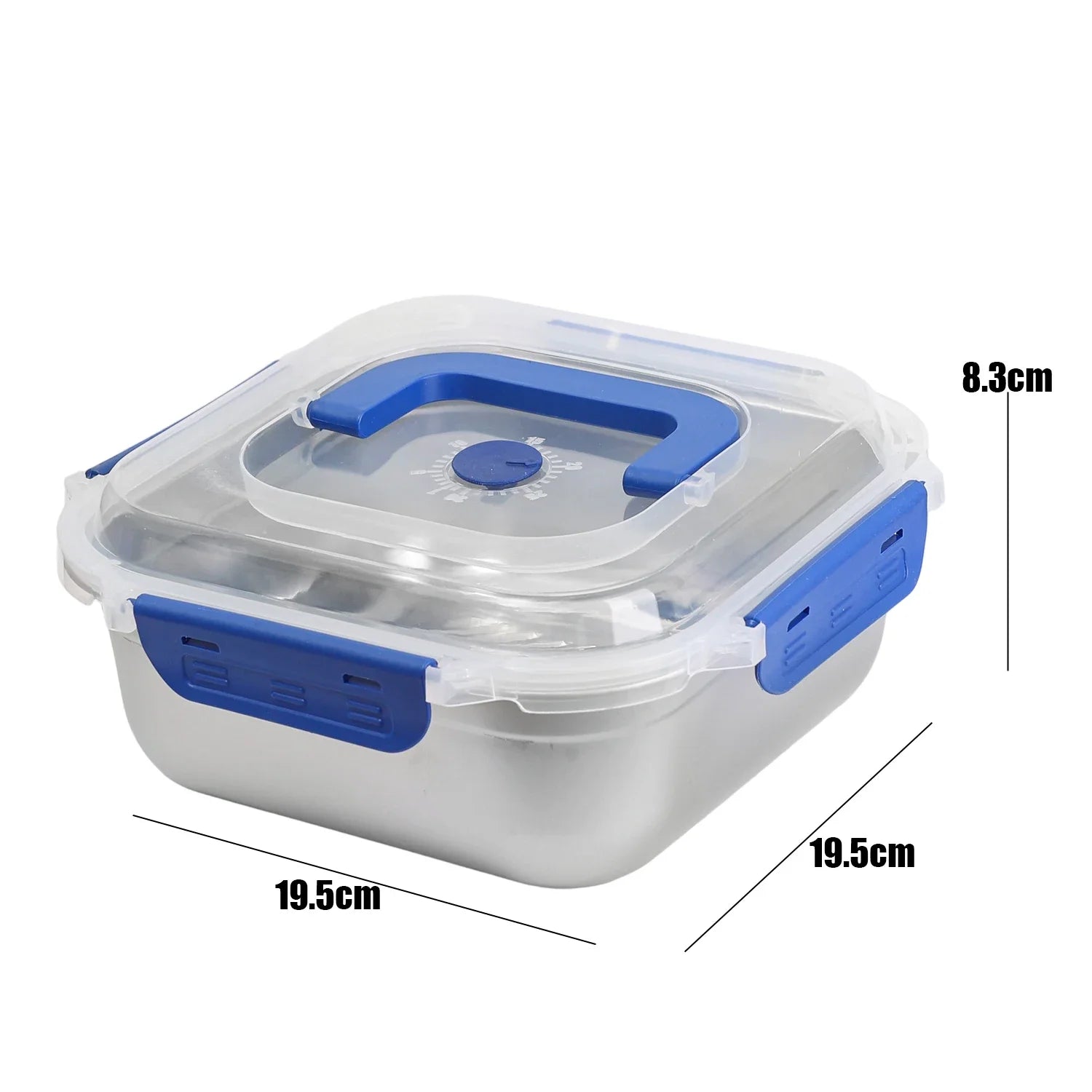 Stainless Steel Fresh-keeping Box Portable Camping Noodles Fruit Sealed Lunch Boxes Home Kitchen Refrigerator Storage Container