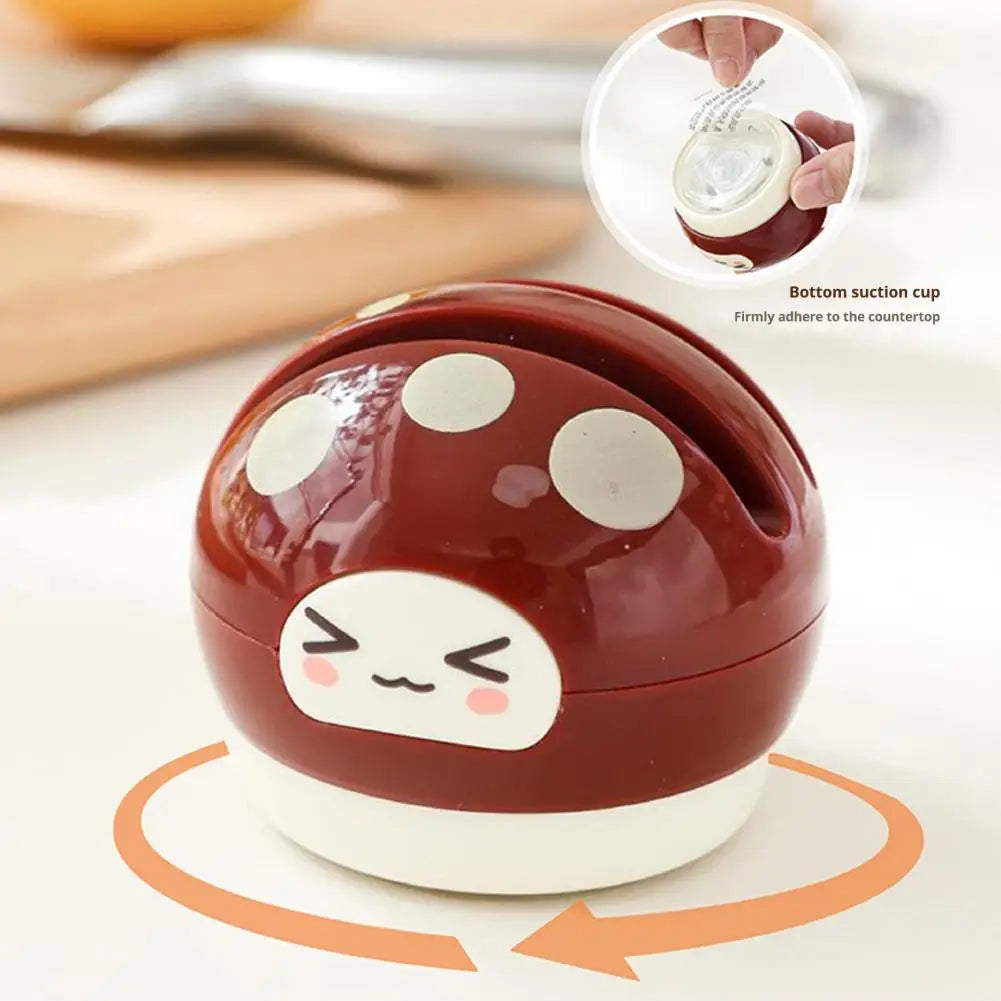 Double Blade Cutter Sharpener Portable Ceramic Cutter Sharpener with Vacuum Suction Cup Base Double Groove Kitchen Gadget