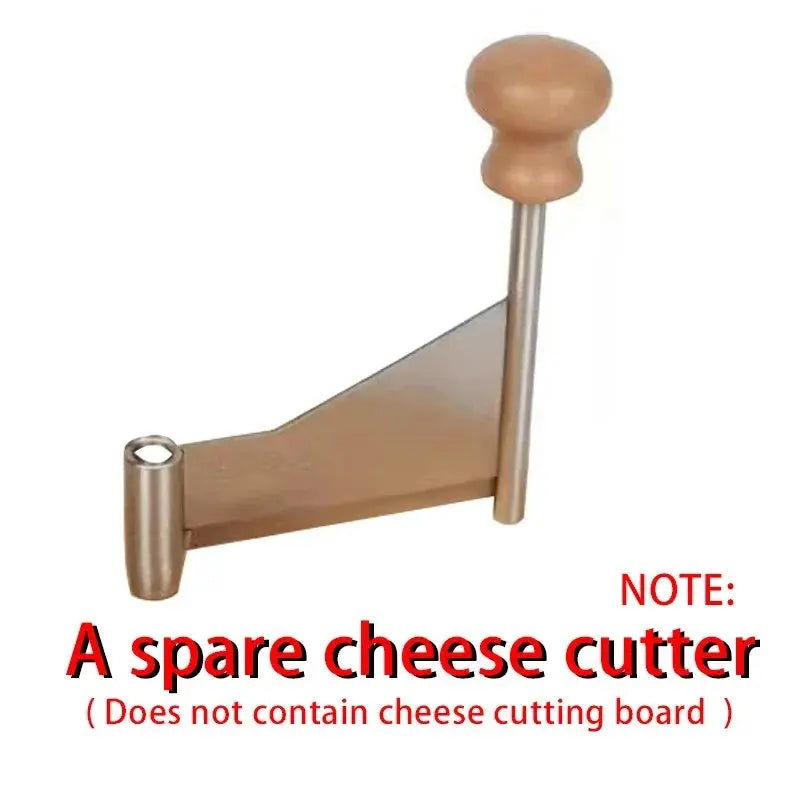 Wood Cheese Curler Spin Cheese Wheel Chocolate Multifunctional Rust-Proof Shredder Cheese Curler Girolle with Handle