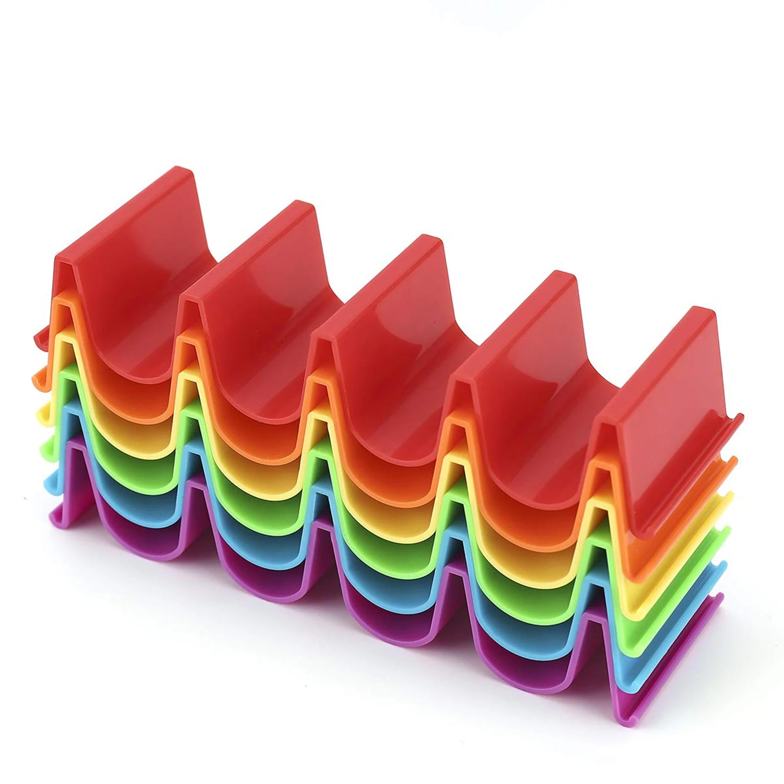 1/6pc Mexican Roll Rack Taco Holder Tortilla Pancake Stand Holder Creative Wave Shape Tray Holder Taco Cake Rack Kitchen Gadgets